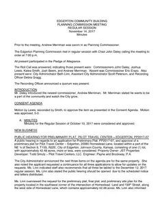 First page of the minutes
