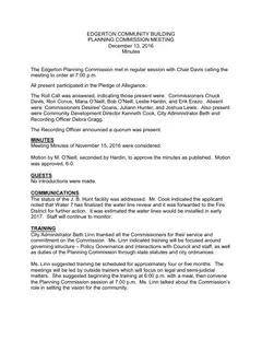 First page of the minutes