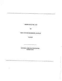 First page of Ordinance No. 1019, the City’s copy