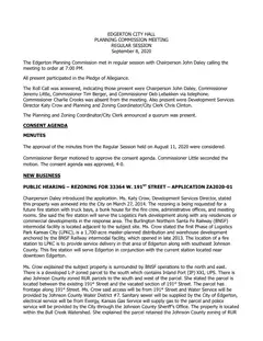 First page of the minutes