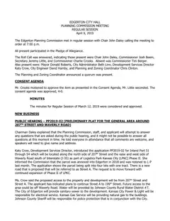 First page of the minutes