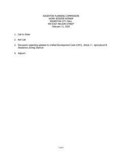 First page of the agenda