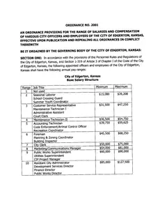 First page of Ordinance No. 2001, the City’s copy