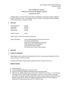 First page of the minutes