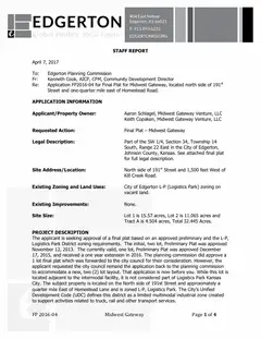 First page of the agenda packet d