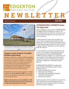 First page of April 2026 Newsletter