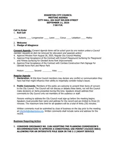 First page of FY 2026 General Fund, Utility Fund, Other Funds, IT Equipment, and Vehicles & Equipment