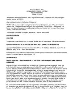 First page of the minutes