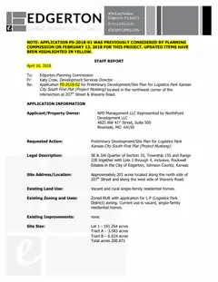 First page of the agenda packet 2