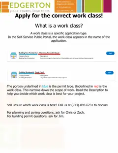 First page of Work Class