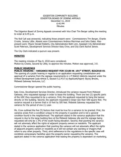 First page of the minutes