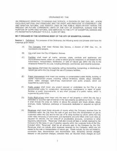 First page of Ordinance No. 1048, the City’s copy