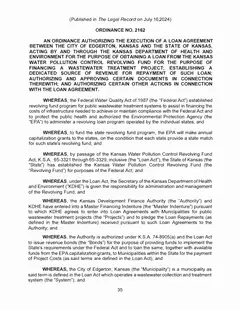 First page of Ordinance 2162