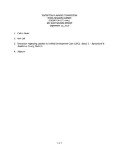 First page of the agenda