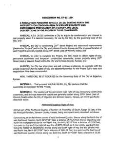 First page of Resolution No. 07-11-19D, the City’s copy