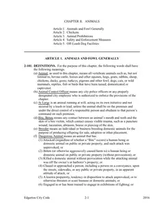 First page of the adopted Chapter II