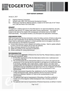 First page of the agenda packet c