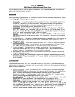 First page of the agenda packet
