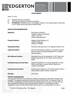First page of the agenda packet