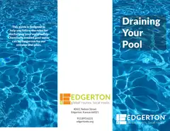First page of Pool Discharge Brochure