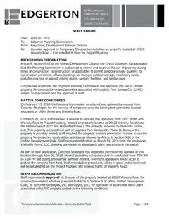 First page of the agenda packet 5