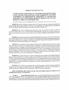First page of Resolution No. 04-27-17N, the City’s copy