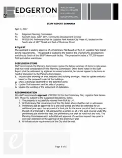 First page of the agenda packet b