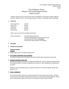 First page of the minutes