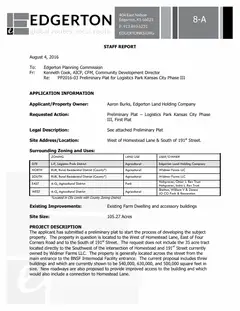 First page of the agenda packet 2