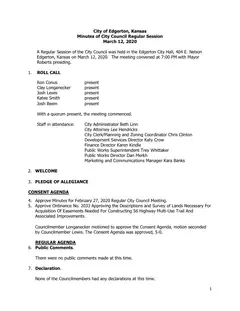 First page of the minutes