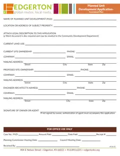 First page of Conceptual Application