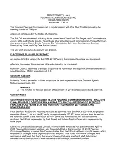 First page of the minutes