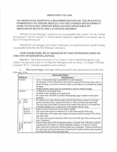 First page of Ordinance No. 1044, the City’s copy