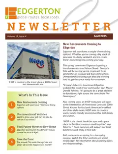 First page of April 2025 Newsletter