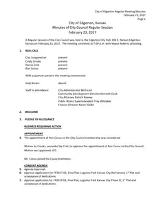 First page of the minutes