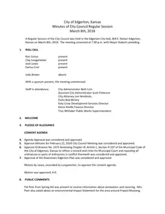 First page of the minutes