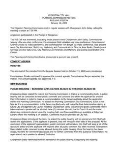 First page of the minutes