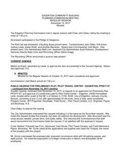 First page of the minutes