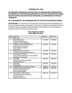 First page of Ordinance No. 2042, the City’s copy