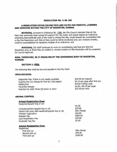 First page of Resolution No. 03-28-19A, the City’s copy