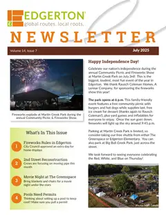 First page of July 2025 Newsletter