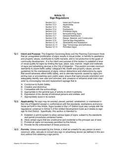 First page of the adopted Article 12