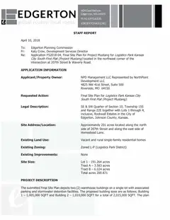 First page of the agenda packet 4