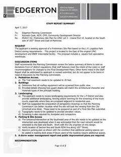 First page of the agenda packet c