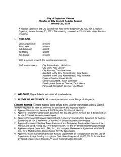 First page of the minutes