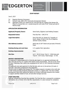 First page of the agenda packet b