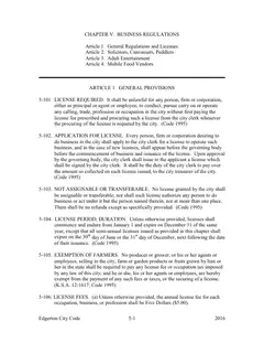 First page of the adopted Chapter V