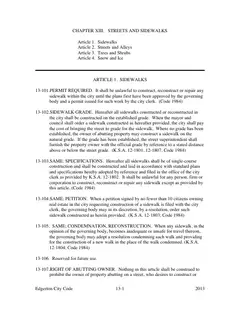 First page of the adopted Chapter XIII