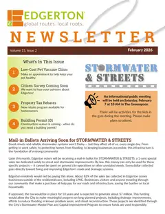 First page of February 2026 Newsletter