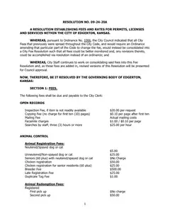 First page of Resolution No. 09-24-20A, the City’s copy